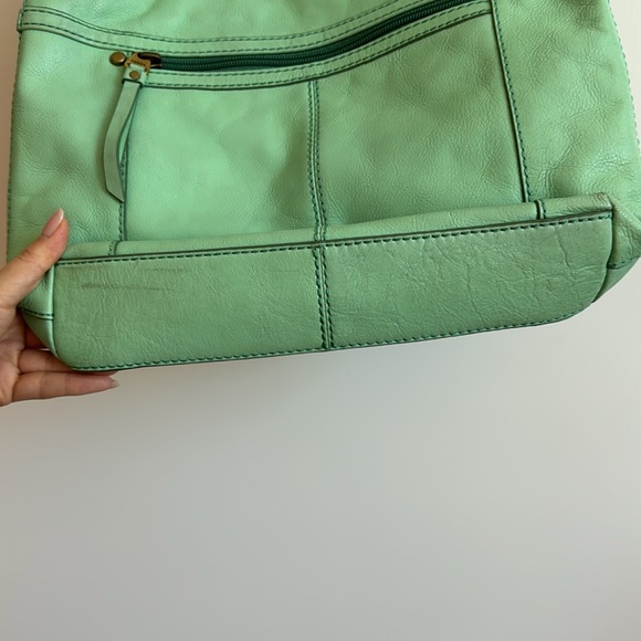 Fossil Sasha Top Zip Crossbody Bag in Mint Green - Picture 5 of 8